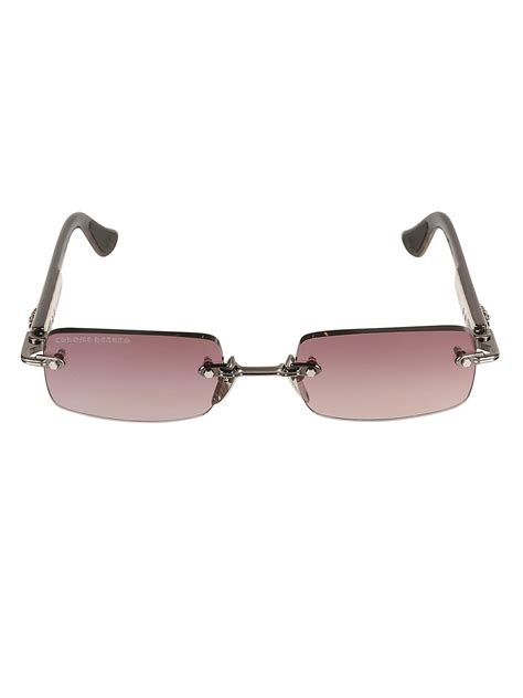 rectangle sunglasses rimless.